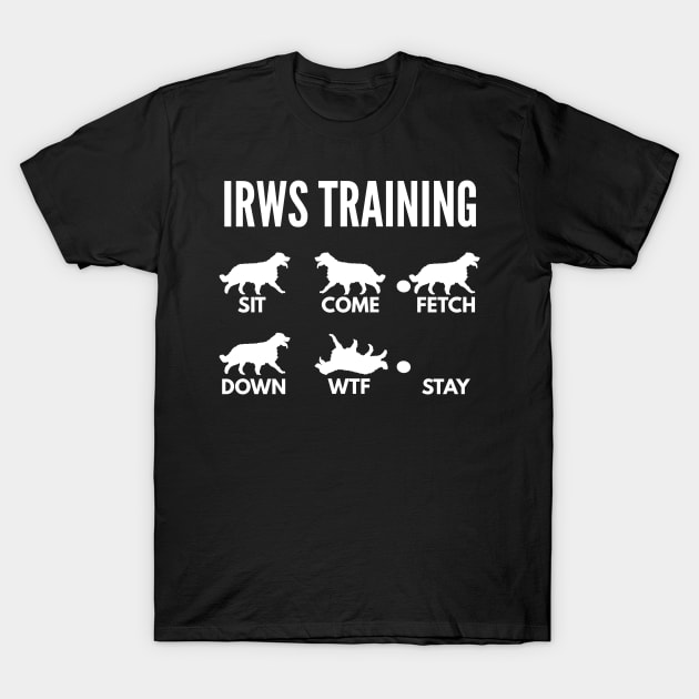 IWRS Training Irish Red and White Setter Tricks T-Shirt by DoggyStyles